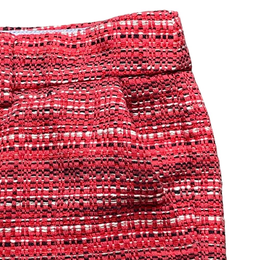 Artisan NY Women's Size 6 Mid Rise‎ Red Multicolor Striped Tweed Style Shorts - Picture 8 of 9